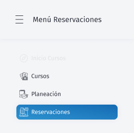 menu reservaciones