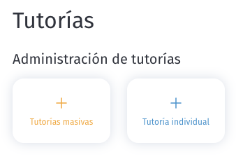 Agregar tutorias